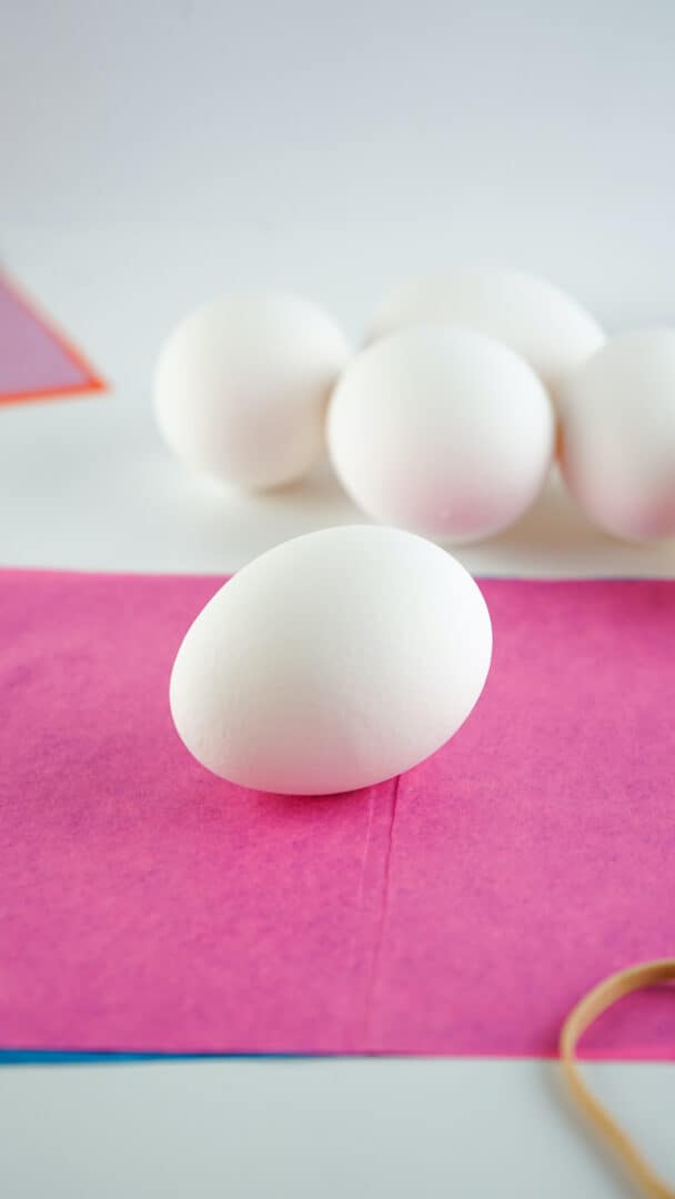 Easy Tissue Paper Easter Eggs How to Color Without Food Dye Single