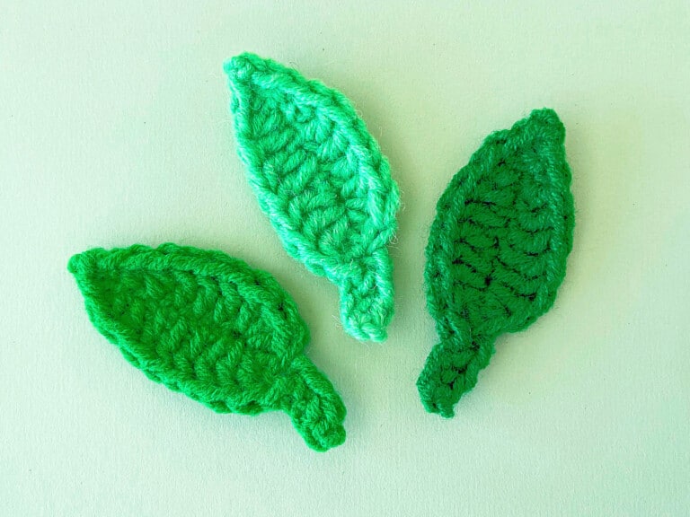 Free Crochet Leaves Pattern