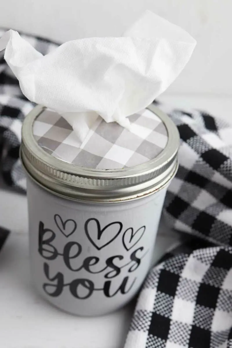 How to Make Mason Jar Tissue Holders