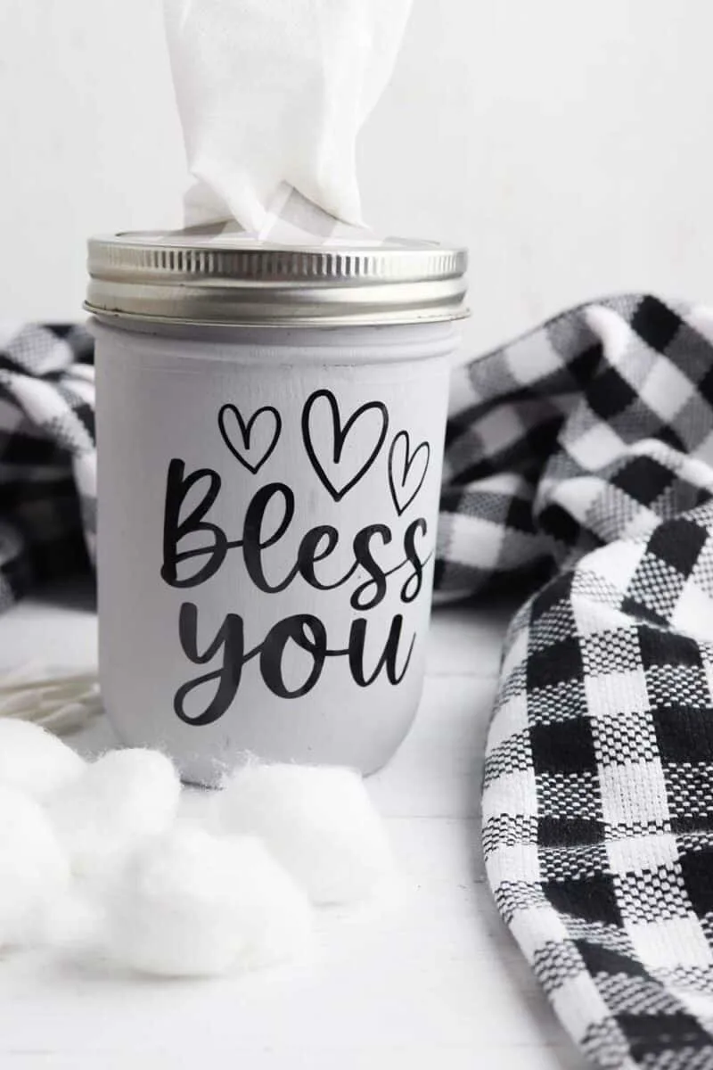 Bee - less You Mason Jar Tissue Holder, Dispenser, Home Decor