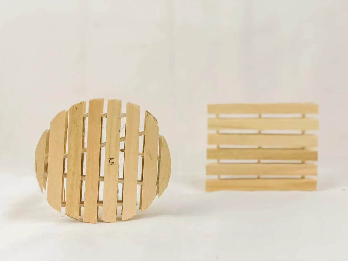 Vikalpah: DIY Coasters using popsicle sticks - 2 ways (Wood