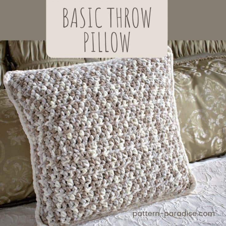 Image for Free Crochet Pattern: Basic Throw Pillow