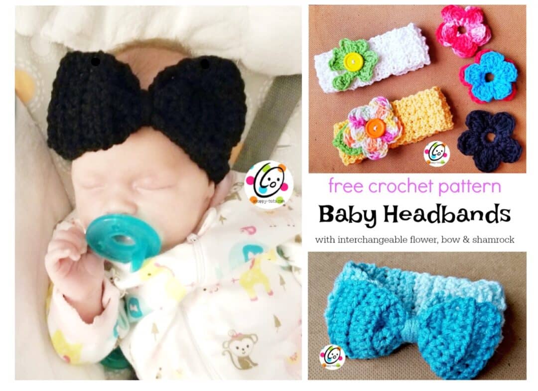 14 Baby Headband Crochet Patterns (Beginner Friendly) Single Girl's DIY