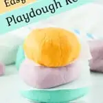 Easy homemade playdough recipe.