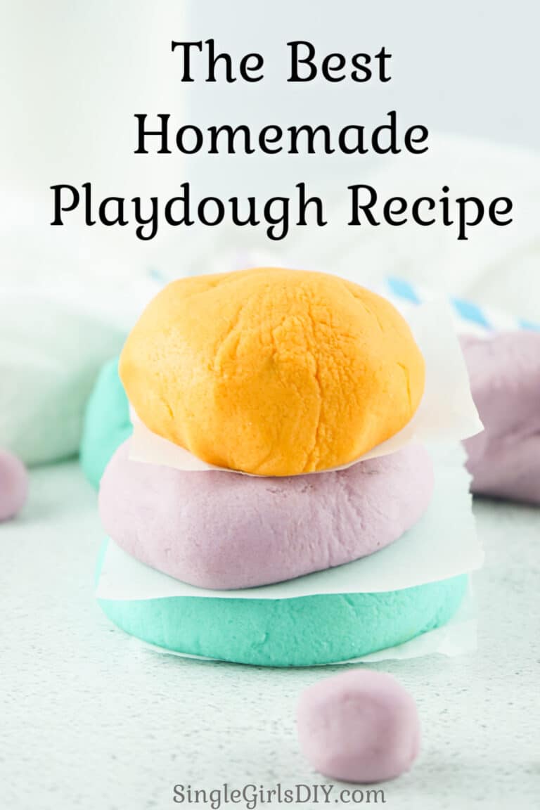How to Make Homemade Playdough (No Cream of Tartar or Cooking) - Single ...