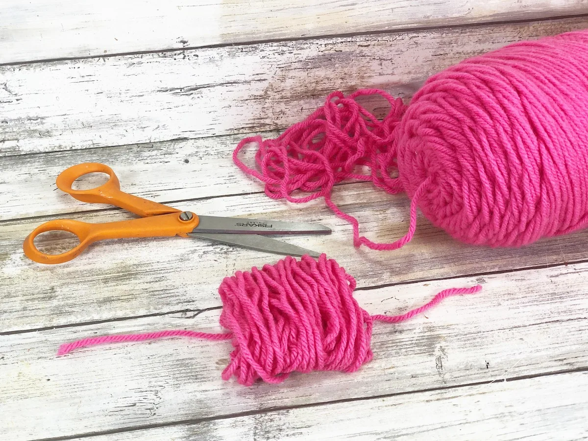 Three Pink Crochet Or Sewing Yarn Scissors And Metal Needle