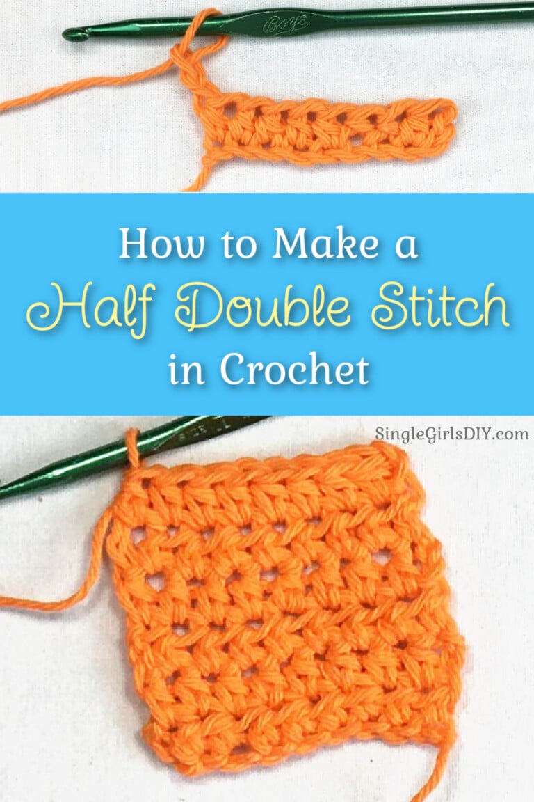 How to do a Half Double Crochet Stitch (hdc) Single Girl s DIY
