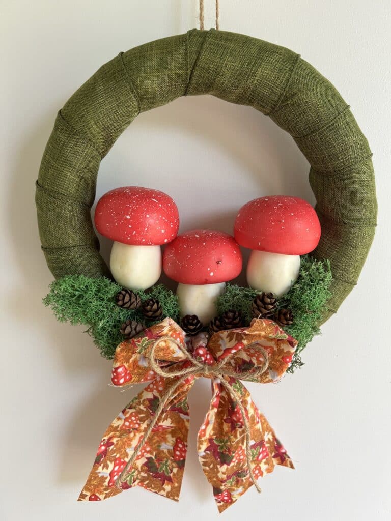 Mushroom Wreath (Dollar Tree DIY)