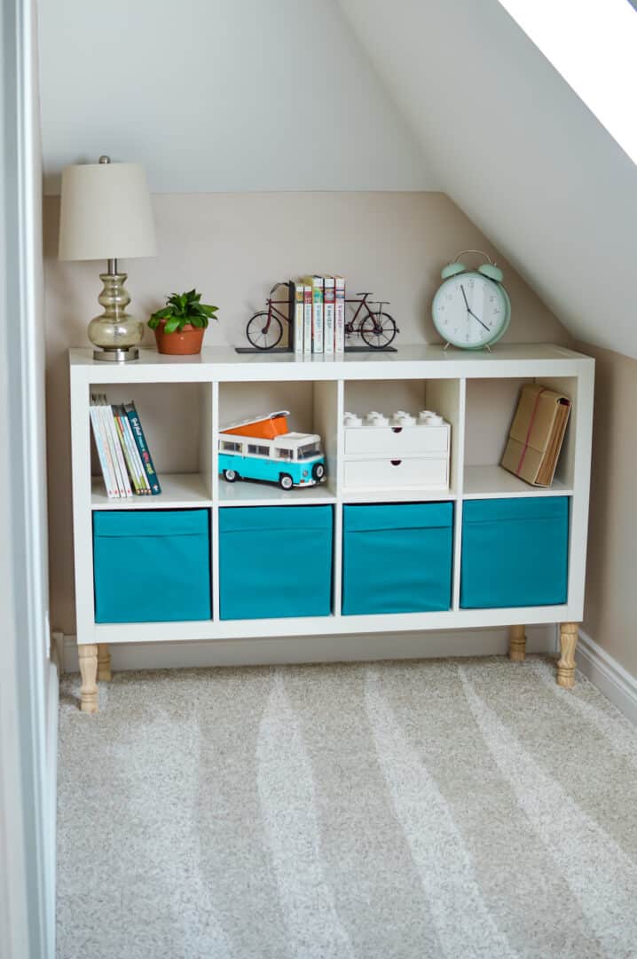 Adding Legs to Cube Storage Shelves: IKEA Kallax Hack - Single Girl's DIY