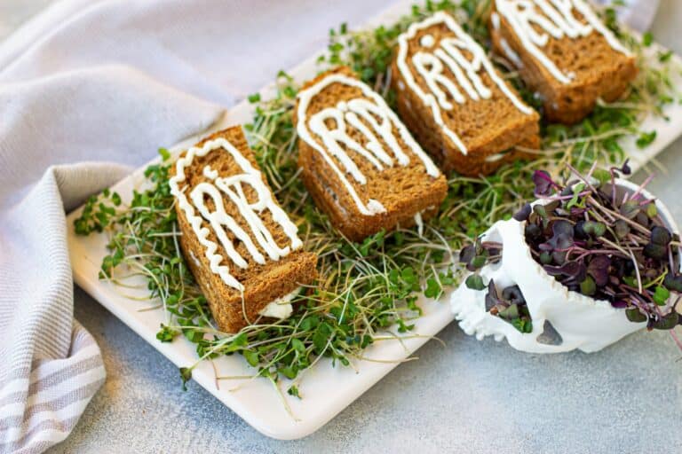 Halloween Tombstone Sandwiches