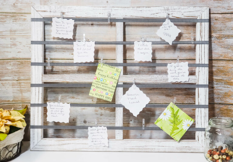 DIY Memo Board with Ribbon