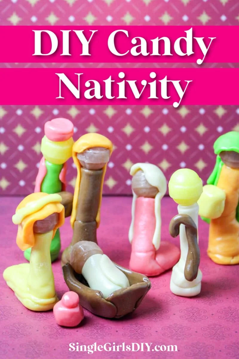 DIY candy Nativity scene.