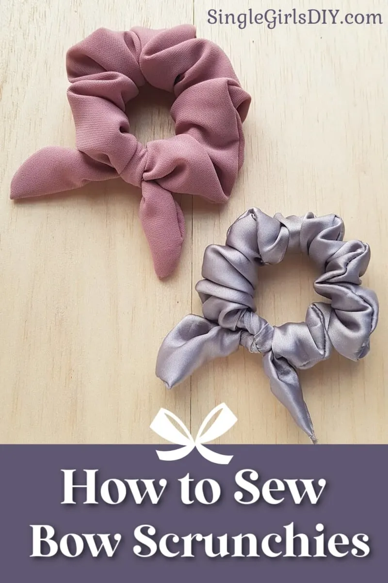 Tutorial for making bow scrunchies.