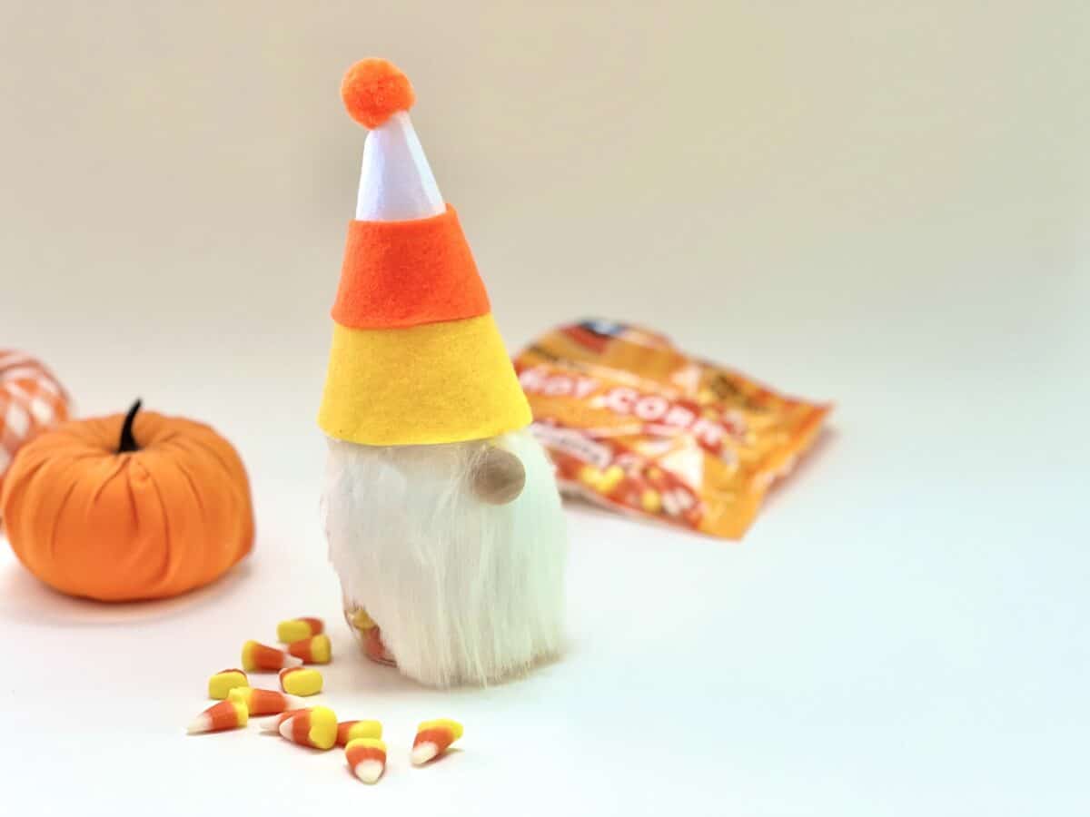 A candy corn gnome.