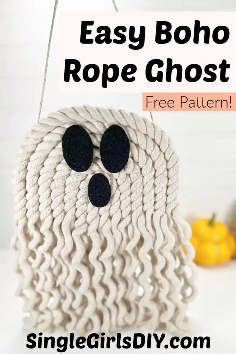 DIY Boho Rope Ghost - Single Girl's DIY