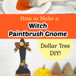 How to make a witch paintbrush gnome.