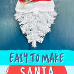 Easy to make Santa gnome wreath.
