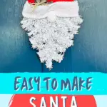 Easy to make Santa gnome wreath.