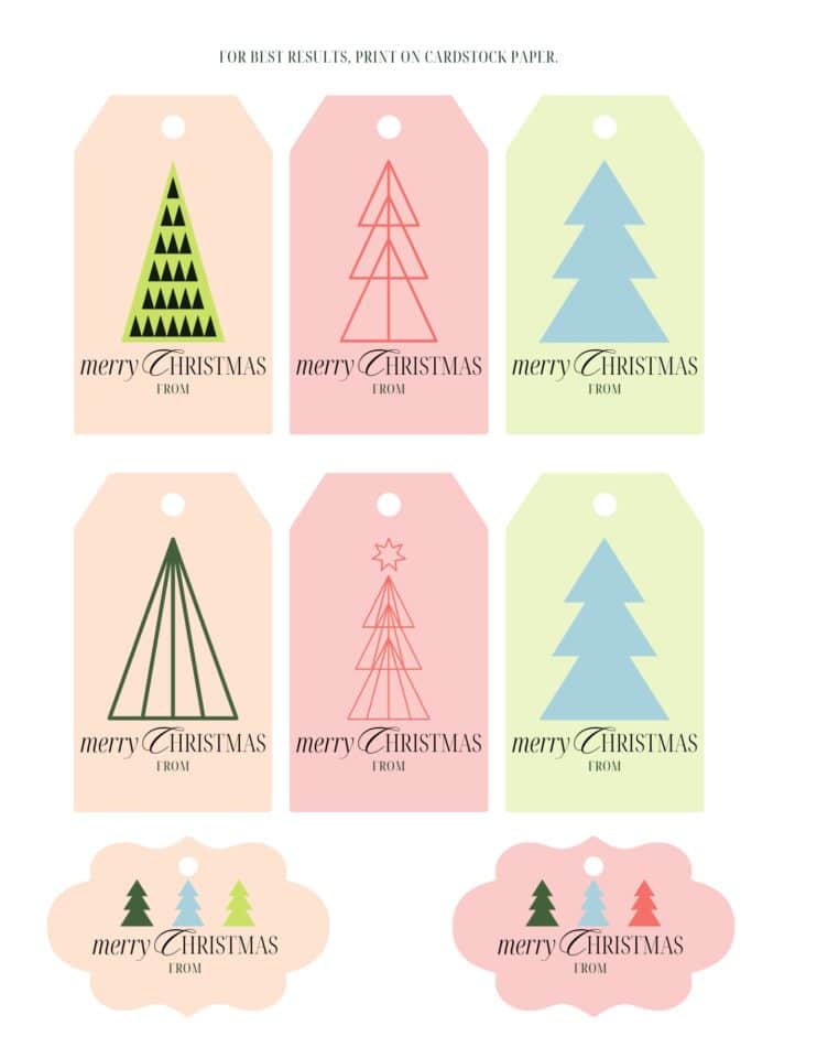 101 Best Free Printable Christmas Gift Tags - Single Girl's DIY