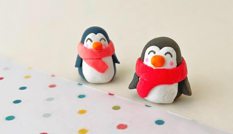 DIY Clay Penguin Figures