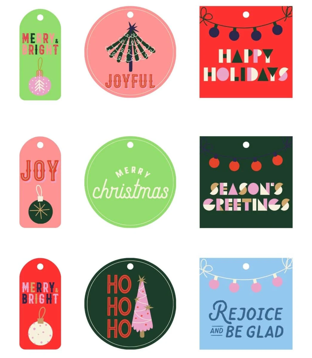 101 Free Printable Christmas Tags You Can Print At Home (2024)- So