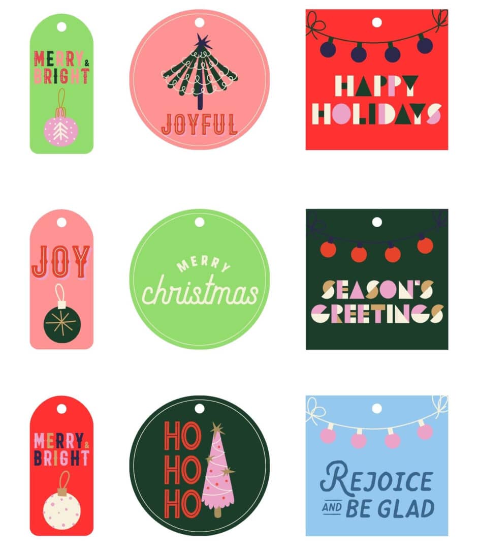 101 Best Free Printable Christmas Gift Tags - Single Girl's DIY