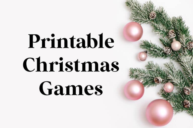 Big List of Printable Christmas Games