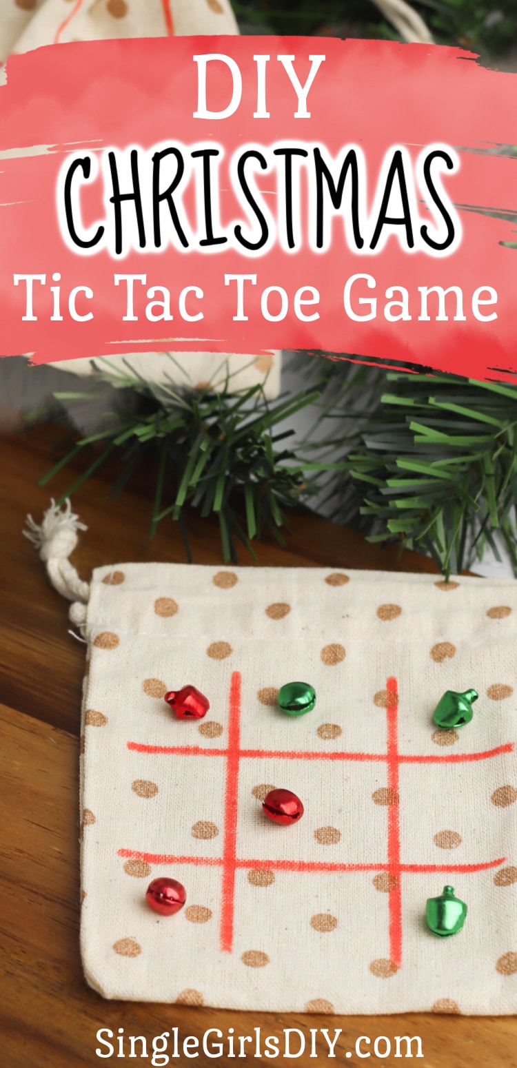 DIY Christmas Tic Tac Toe Game - Single Girl's DIY