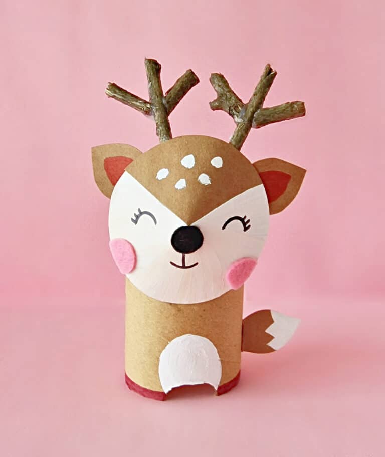 Toilet Paper Roll Deer (Mixed Media Craft)