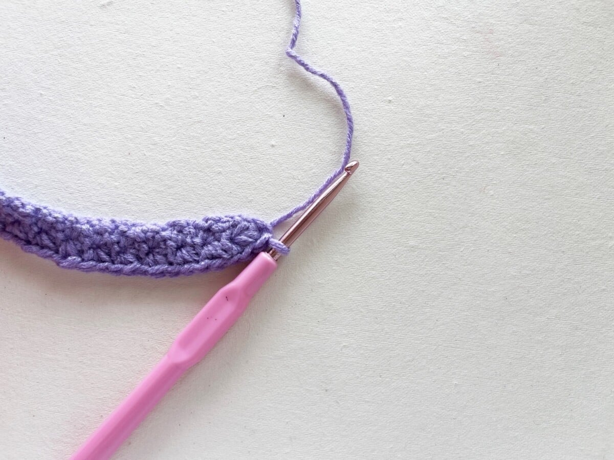 Crochet Bookmark Step 27