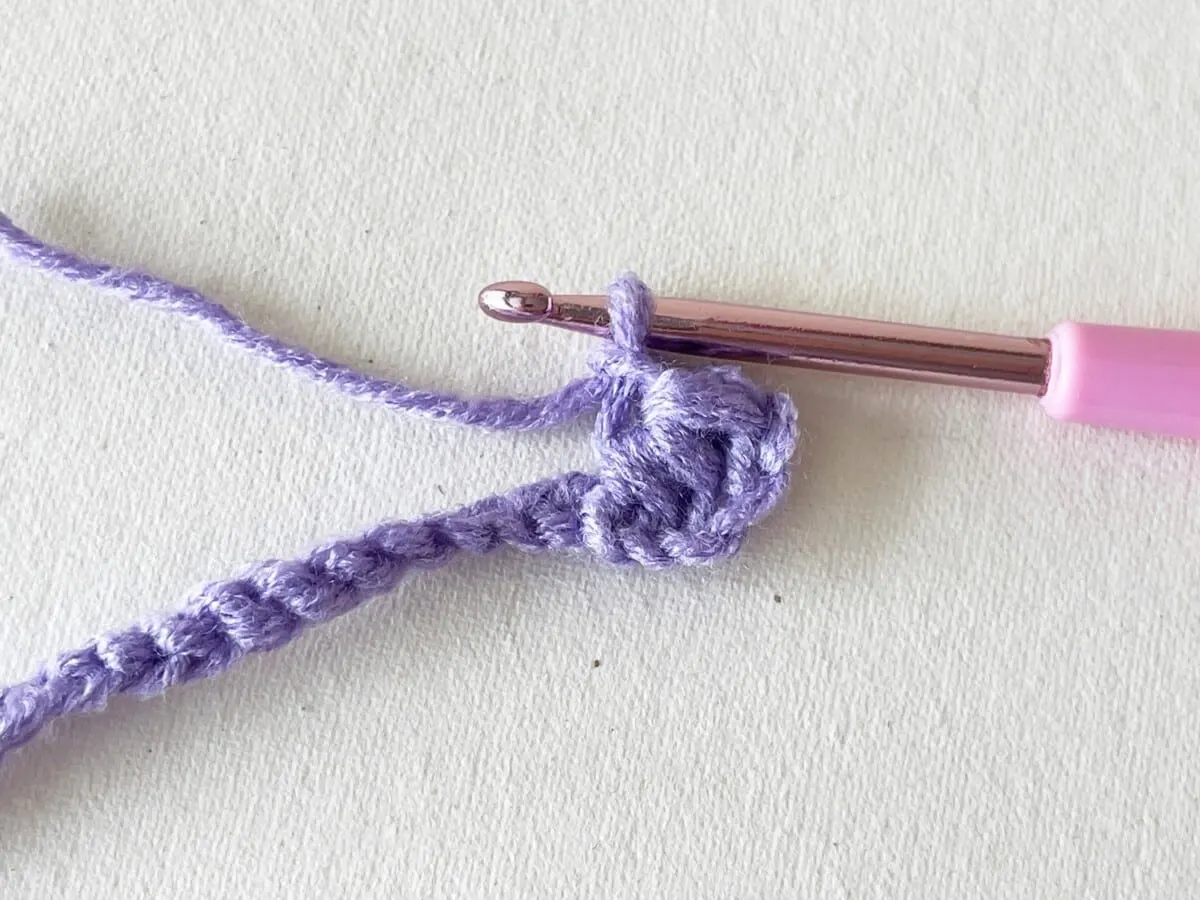 Crochet Bookmark Step 8