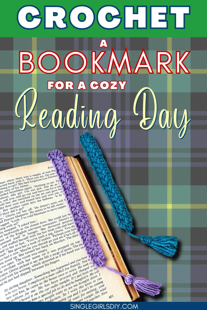 Crochet Bookmark for a Cozy Reading Day Pin