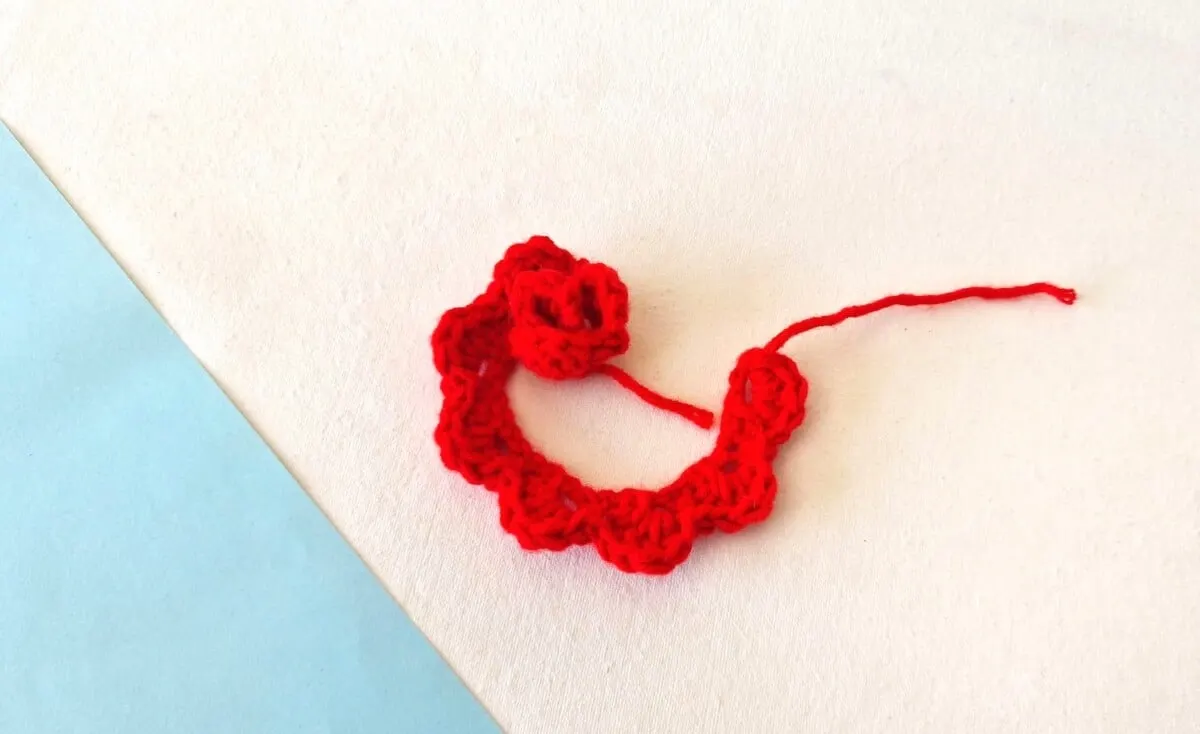 Crochet Rose Step 18