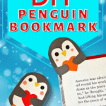 Cute penguin bookmark.