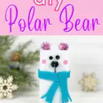 Fun winter craft diy polar bear tumbling tower.