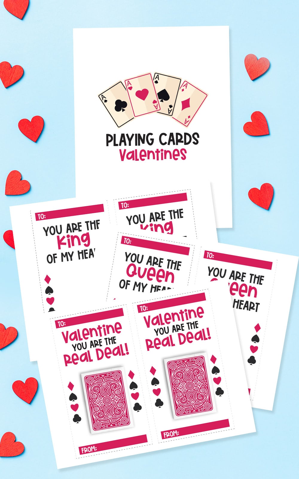 Free Printable Valentines Day Playing Cards Single Girl's DIY