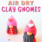 Diy air dry clay gnomes.