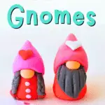 Diy clay gnomes with the text diy clay gnomes.