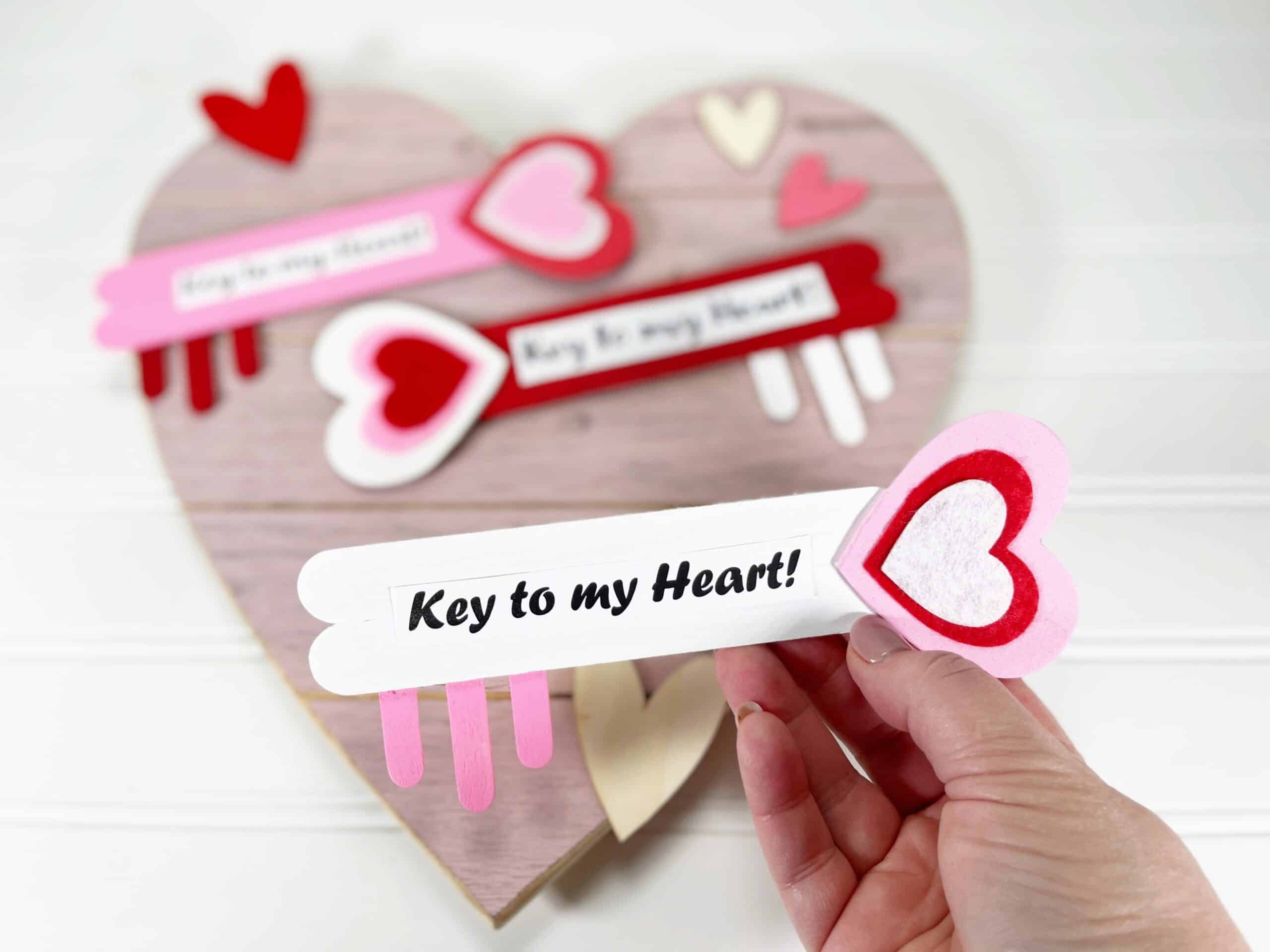 Valentine Key To My Heart - Single Girl's DIY