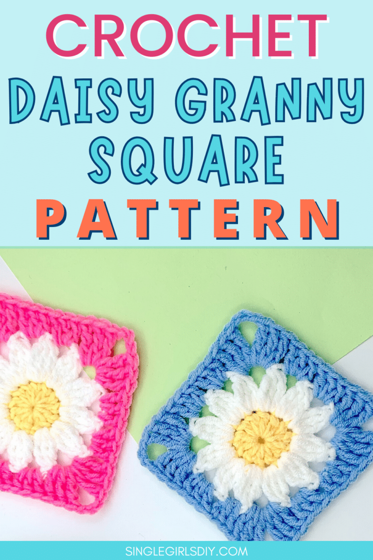 Crochet Daisy Granny Square - Single Girl's DIY