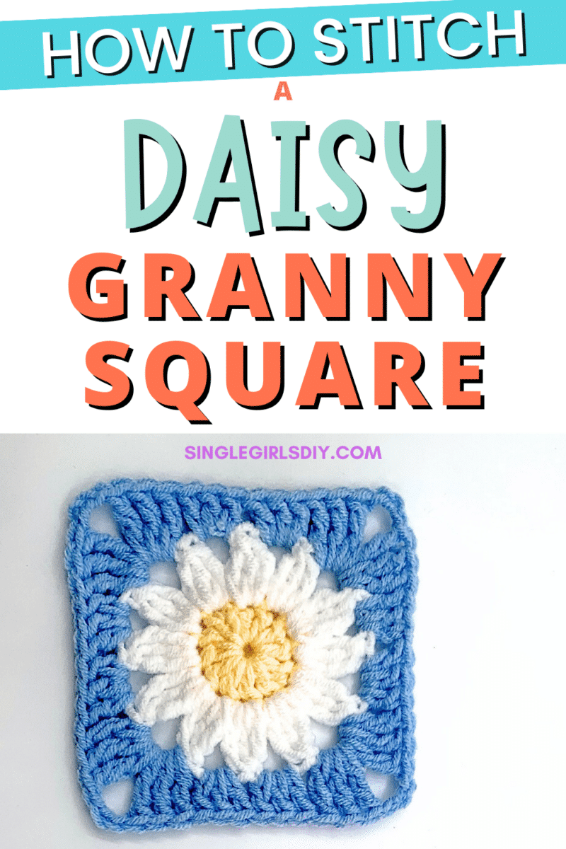 How to stitch a daisy granny square.