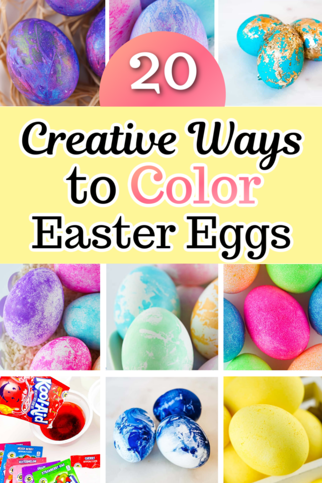 20 Cool Ways to Dye Easter Eggs - Single Girl's DIY