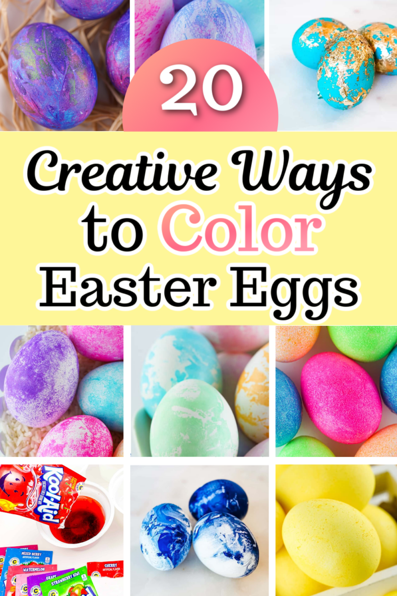 20 cool ways to dye Easter eggs.