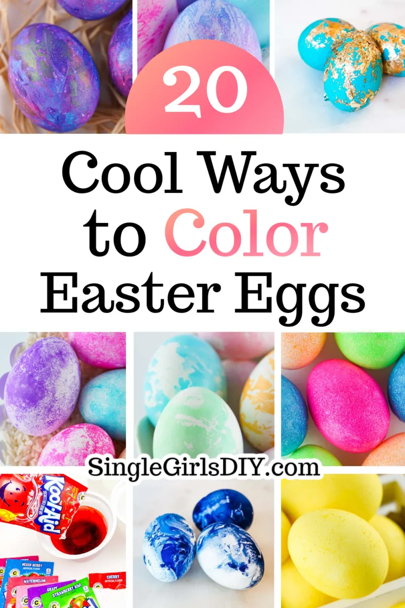 Explore 20 cool ways to dye Easter eggs.