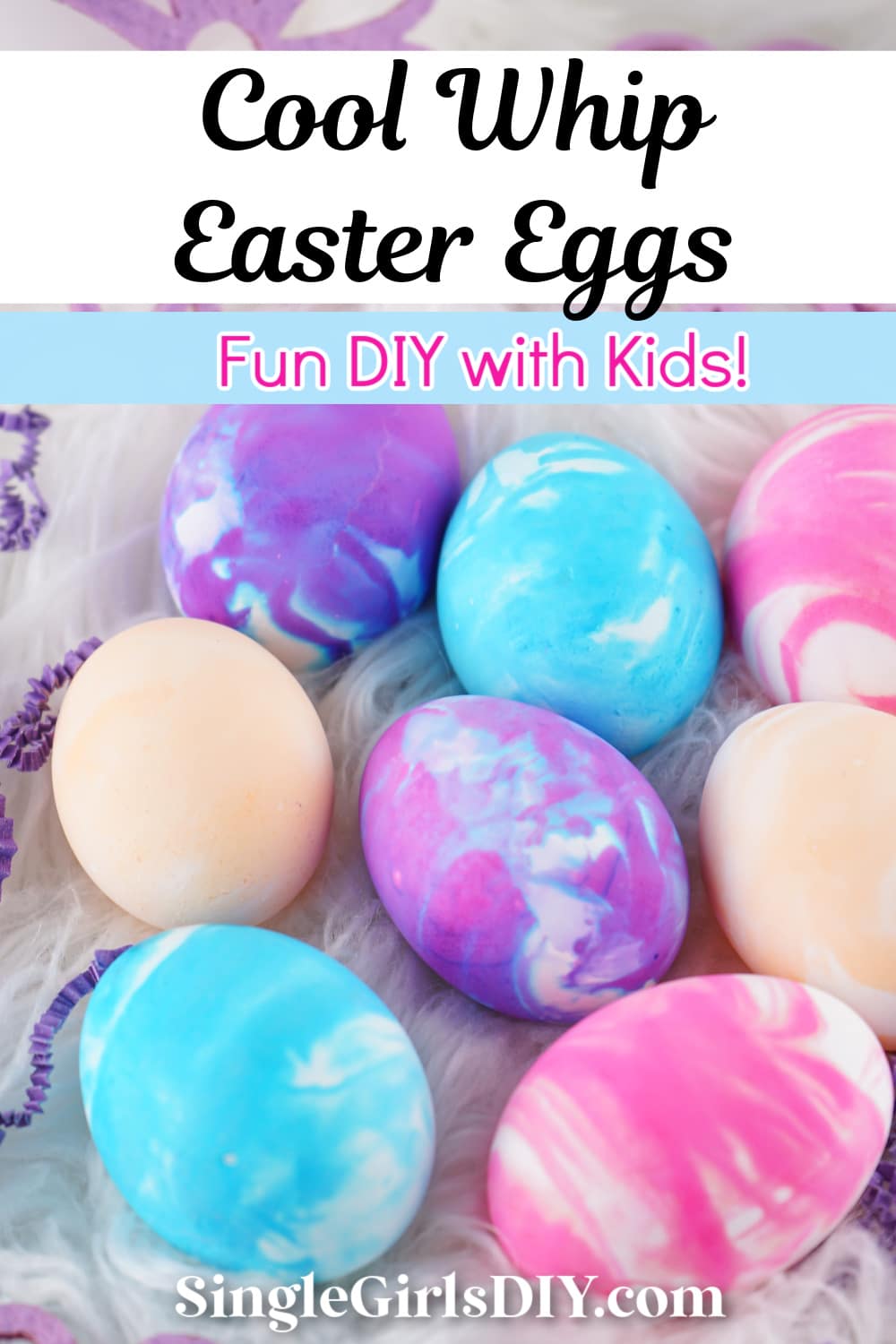 How to dye eggs with cool whip whipped cream single girl s diy