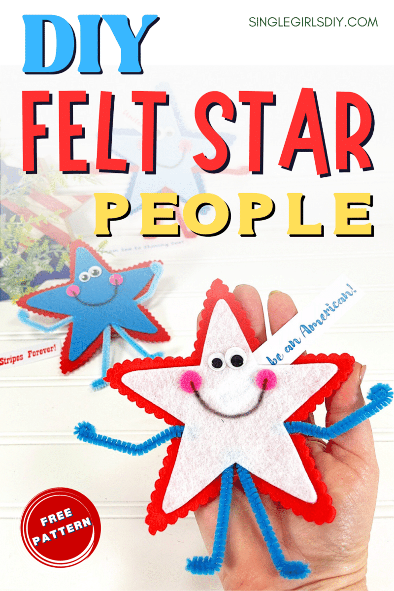 Create your own felt star people - free pattern included!.