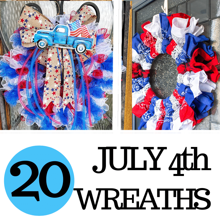 DIY Fourth of July Wreaths - Single Girl's DIY