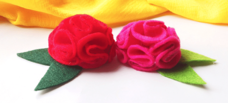 DIY No-Sew Felt Flowers (No Pattern Needed!)