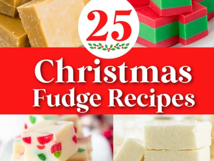 collage of assorted fudge types with the text: 